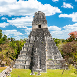 Temple of the Great Jaguar in Petén Region, Guatemala